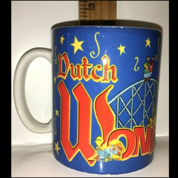 Dutch Wonderland Mug Cup Coffee Lancaster PA Duke the Dragon & Rollercoaster VG - Picture 12 of 12